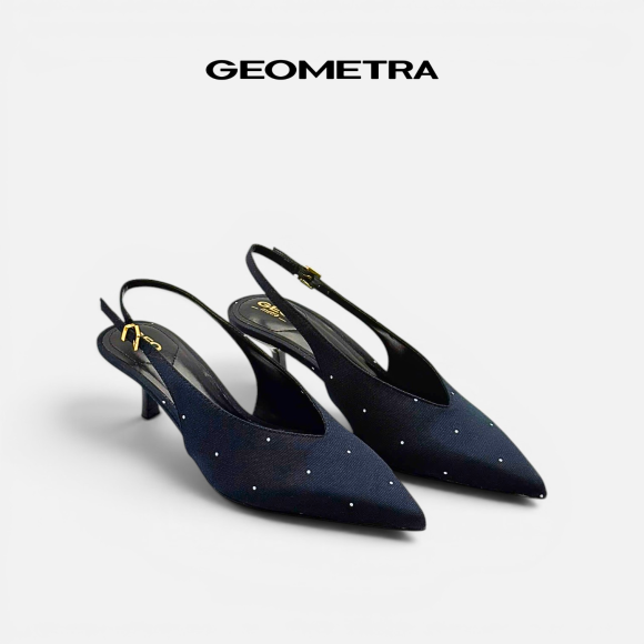 Giày cao gót Slingback Dark Sapphire - WSB0625