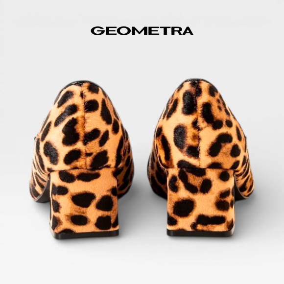 Giày Bít Mũi Nhọn gót vuông Midnight Bloom