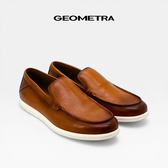 Giày lười nam moccasin MCS006 - GEOMETRA