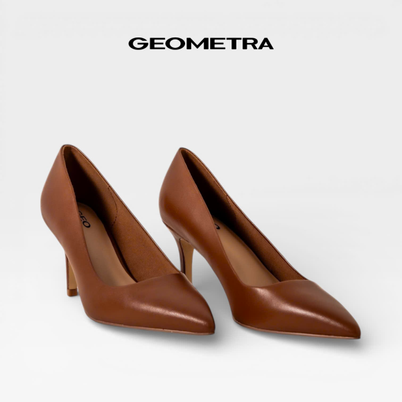 Giày Bít Cao Gót Mũi Nhọn Wine Petal