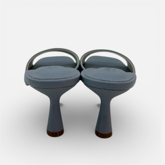 Giày cao gót hở mũi da PU mờ Vanilla Onyx