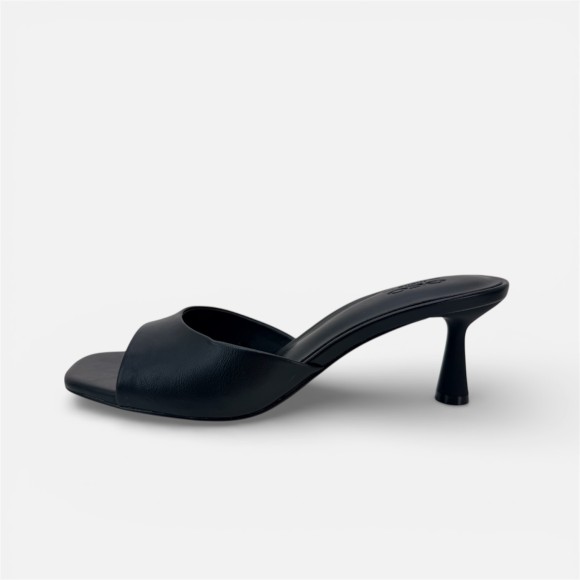 Giày cao gót hở mũi da PU mờ Aquamarine Mist - Xanh Pastel