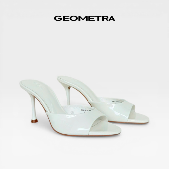 Dép cao gót hở mũi Peep Toe WDC0225 - GEOMETRA
