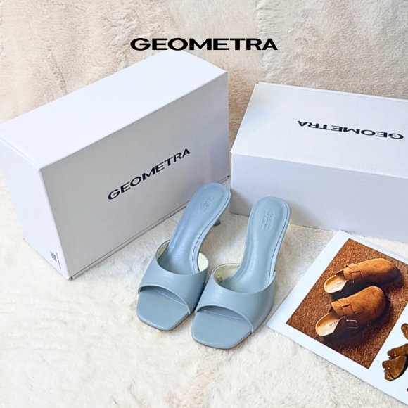 Giày cao gót hở mũi da PU mờ Jet Stone 